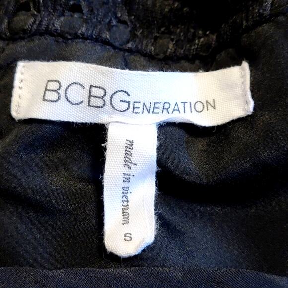 BCBGeneration Black Backless Mini Dress LBD Cocktail Party Sexy Size Small - Picture 10 of 12